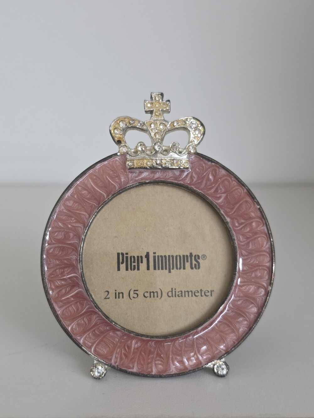 Pier 1 Imports Jeweled Crown Mini Photo Frame